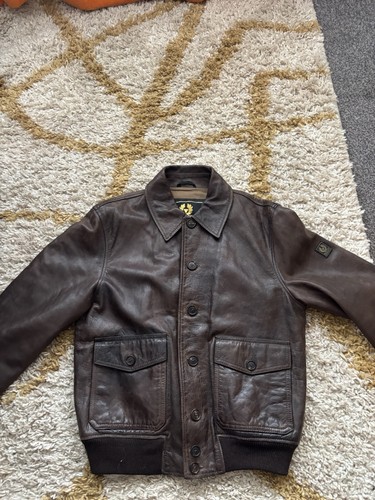 Belstaff leather aviator - belstaff,
