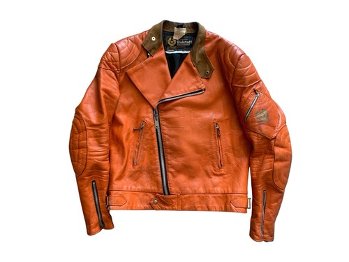 Vtg belstaff leather biker - belstaff,